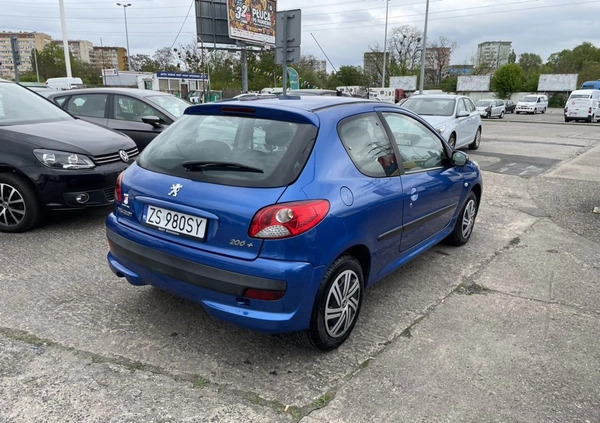 Peugeot 206 plus cena 12900 przebieg: 107000, rok produkcji 2009 z Szczecin małe 92
